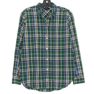 J Crew Womens Top Button Up Academia Preppy Western Long Sleeve Plaid Size 4 ID